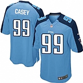 Nike Men & Women & Youth Titans #99 Casey Light Blue Team Color Game Jersey